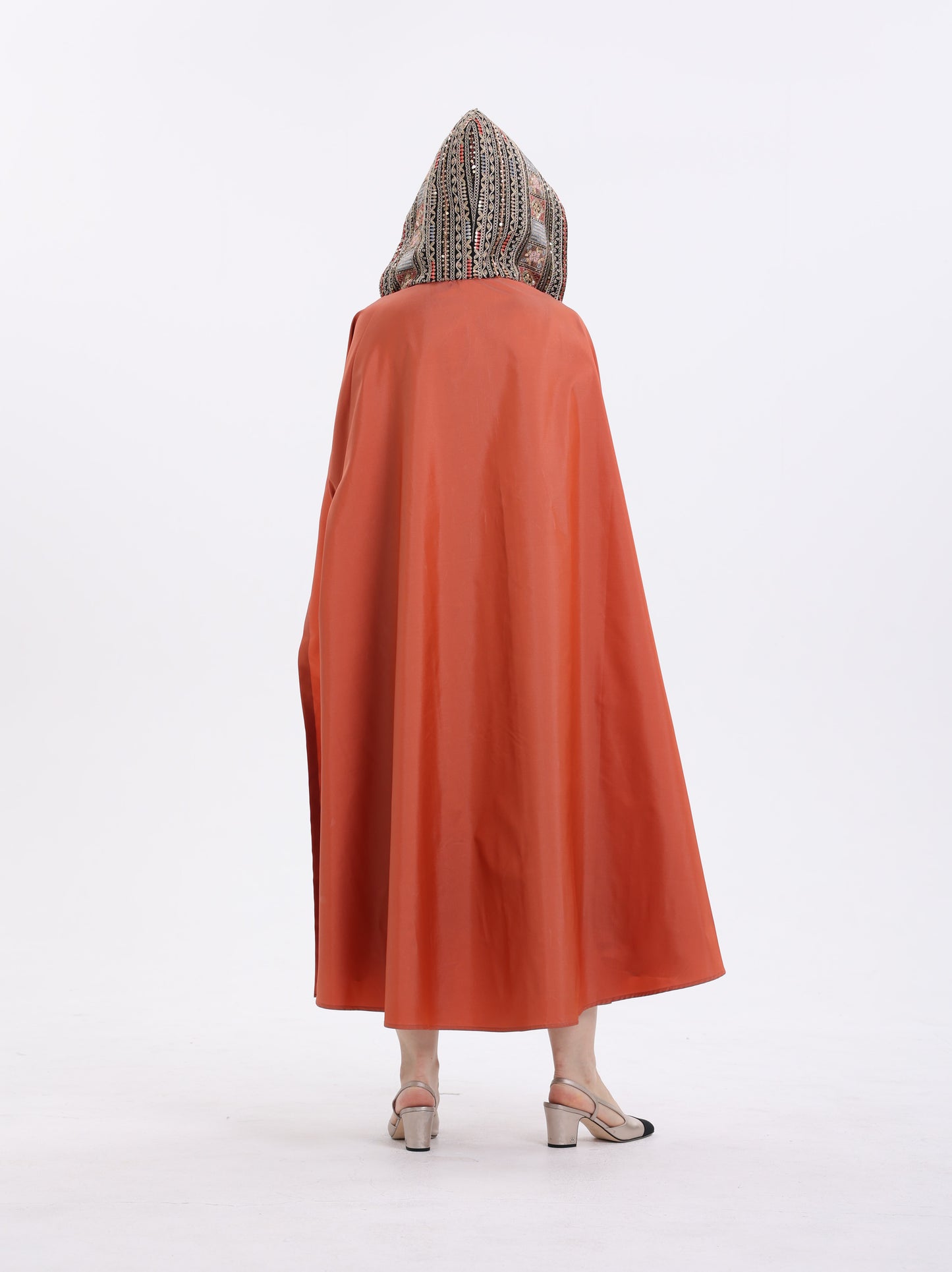 BURNOUS TAFFETA - PEACH/PINK
