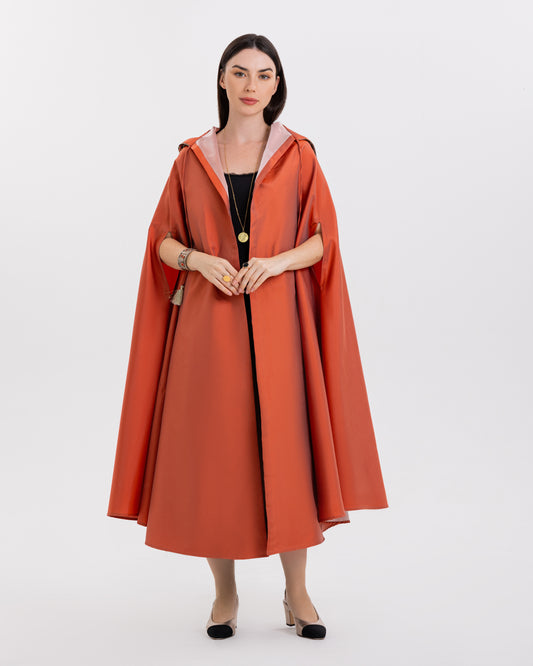 BURNOUS TAFFETA - PEACH/PINK